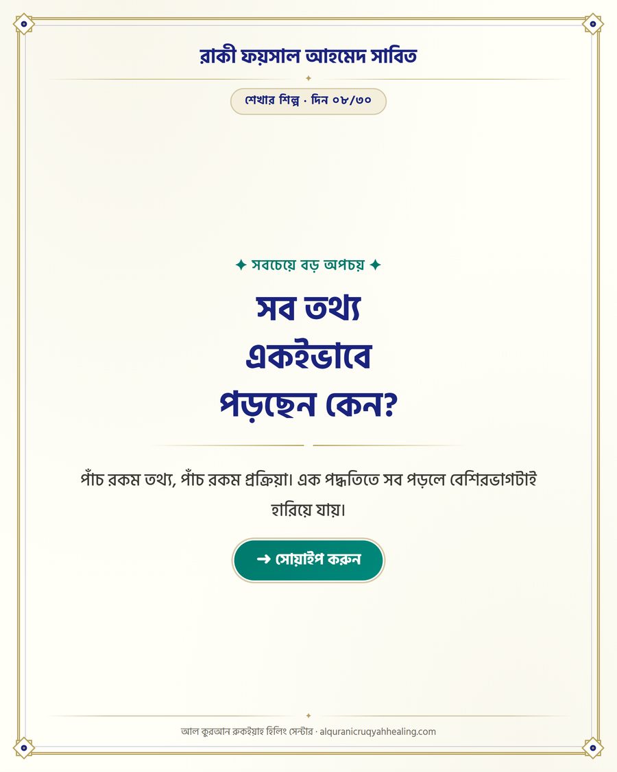 সব তথ্য একইভাবে পড়ছেন কেন?