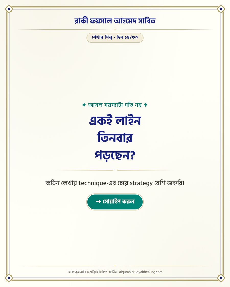 একই লাইন তিনবার পড়ছেন?